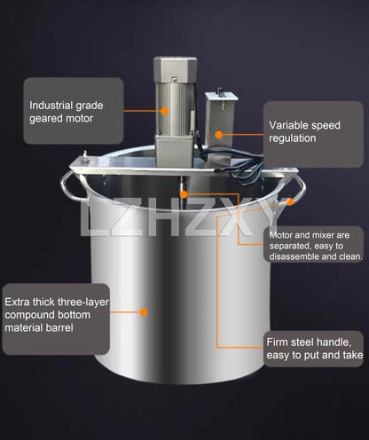 Friggitrice Automatica In Acciaio Inox 250W 220V Con Funzione Mescolamento Per Alimenti