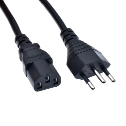 Cavo di alimentazione svizzero in rame puro nero Svizzera IEC C13 Cavo di prolunga di alimentazione CA 1,5 m 5 piedi per PC desktop Monitor per computer 10A250V
