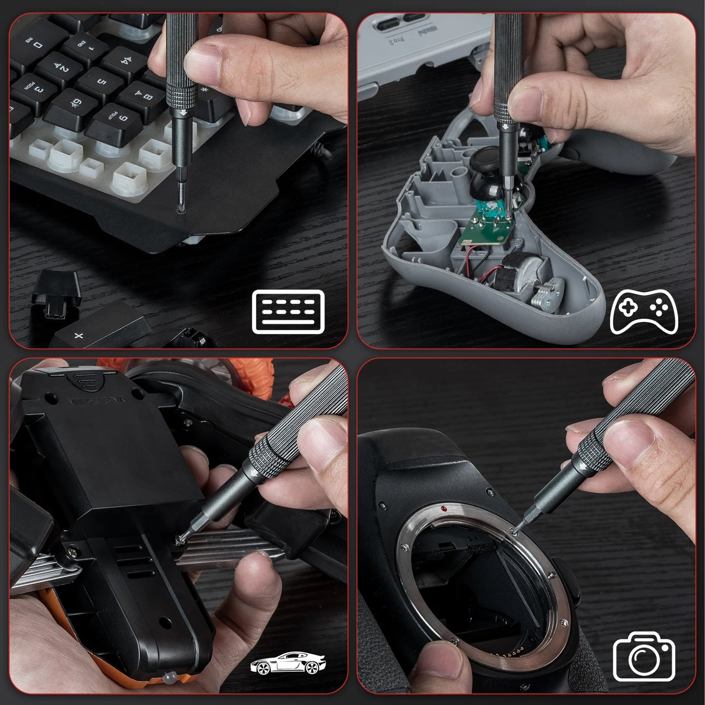 72in1 Mini Set di cacciaviti di precisione Punte magnetiche Kit di strumenti di riparazione manuale per iPhone PC Orologio Riparazione computer Apribottiglie regalo