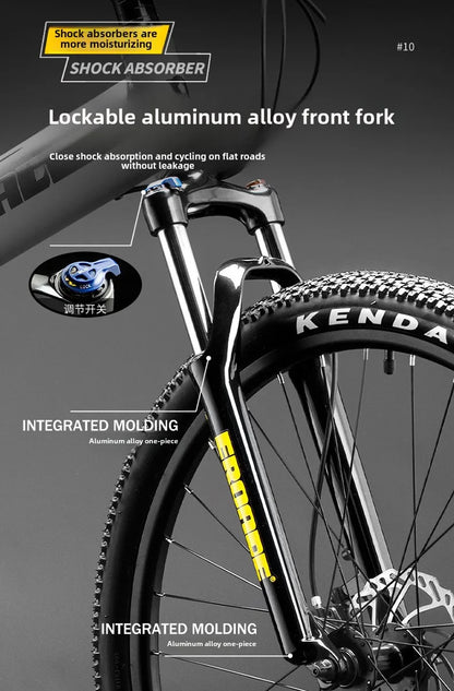 Bici Pieghevole Da Montagna Ultra Leggera Per Adulti Telaio Alluminio 18 Velocità Freno Disco Shimano