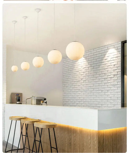 Lampada A Sospensione Forma Di Luna Con Stampa 3D Per Ristorante E Bar Atmosfera Creativa Luce Notturna 110V 220V