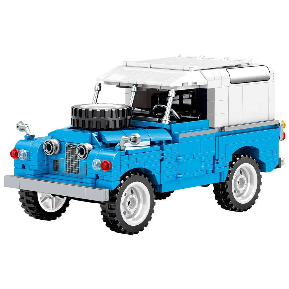 721 pezzi città retrò meccanica fuoristrada veicolo da costruzione Roadster auto da corsa  mattoni giocattoli per ragazzi regali per bambini