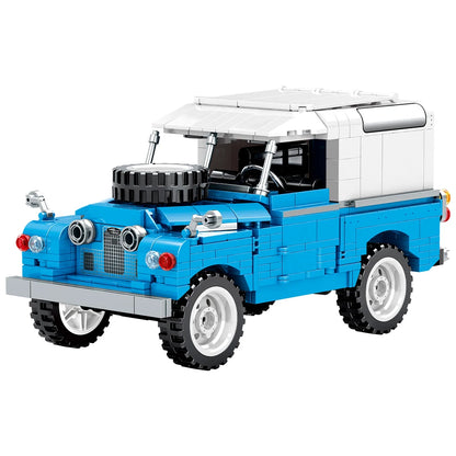 721 pezzi città retrò meccanica fuoristrada veicolo da costruzione Roadster auto da corsa  mattoni giocattoli per ragazzi regali per bambini