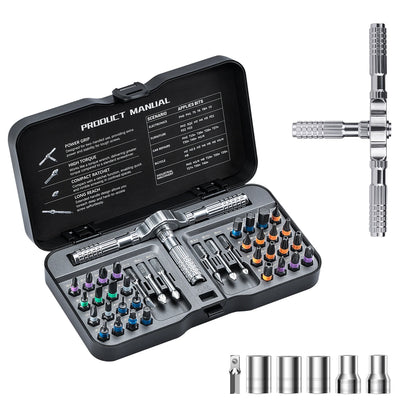 Set Utensili VMAN 66 In 1 Cacciavite Magnetico Senza Ingranaggi Con Punte In Acciaio S2 Per Riparazioni Domestiche
