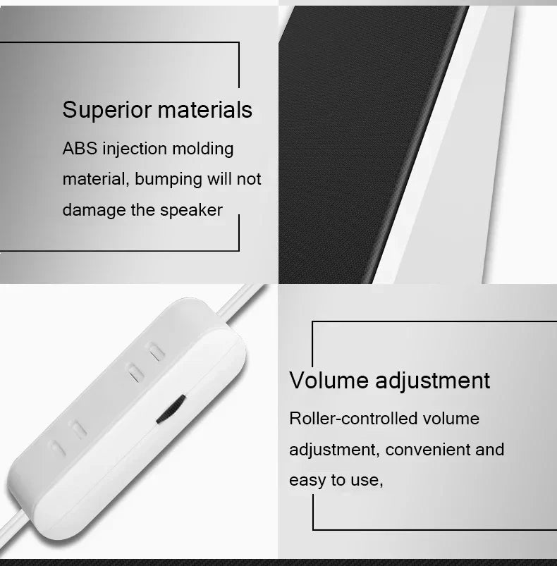 Altoparlante del computer PC Cassa di risonanza Musica per laptop Caixa De Som Sistema audio stereo USB portatile Bocina Deflettore Acustica Baffe Forte
