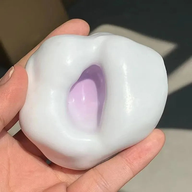 Squishy sottovuoto modellabili Palla di sabbia Palla antistress per uva Palla rumorosa antistress Desktop Spremitura Giocattolo lenitivo Regalo di compleanno