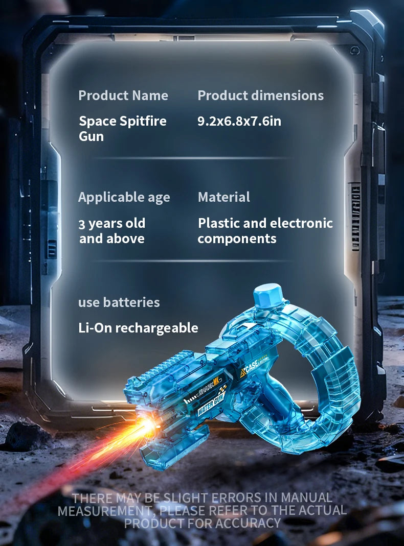 Pistola Ad Acqua Elettrica Potente Per Esterni Blaster Acqua Spruzzi Per Spiaggia E Giochi Estivi