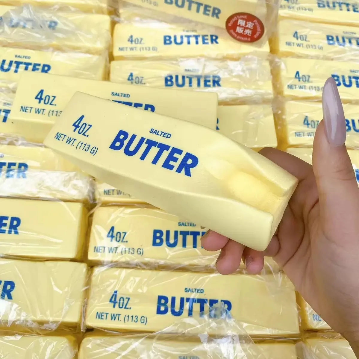 1PC Antistress Bastone di Burro Stress e Ansia Sollievo Agitarsi Giocattoli Aumento Lento Squishy Spremere Elastico Bastone di Formaggio Scherzo Giocattoli