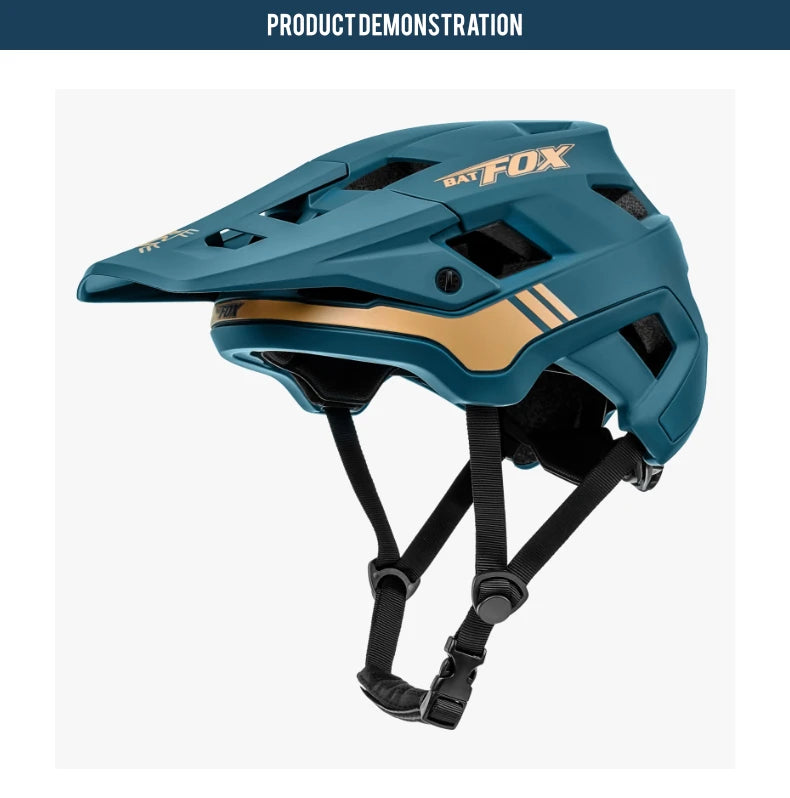 Casco Da Bicicletta Batfox Speedframe MTB Leggero Con Certificazione CE Aerodinamico E Protezione Affidabile