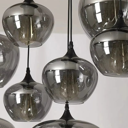 Lampada Sospensione Led Moderna In Acciaio Inossidabile Spazzolato per Soggiorno E Sala Da Pranzo