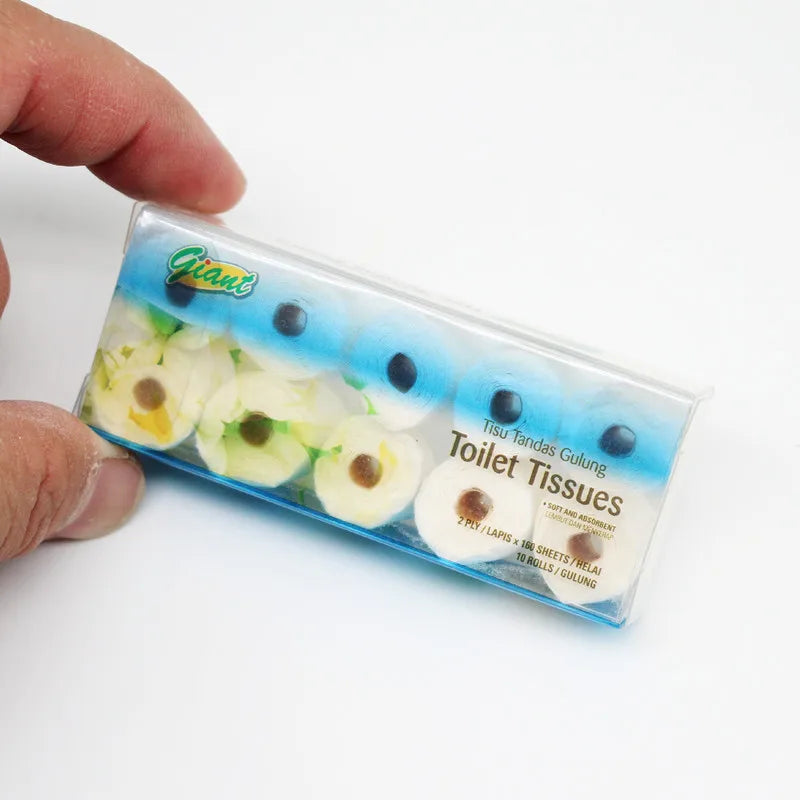 Rotolo Di Carta Igienica In Miniatura Scala 1 12 Per Casa Delle Bambole Accessorio Decorazione Bagno Giocattolo