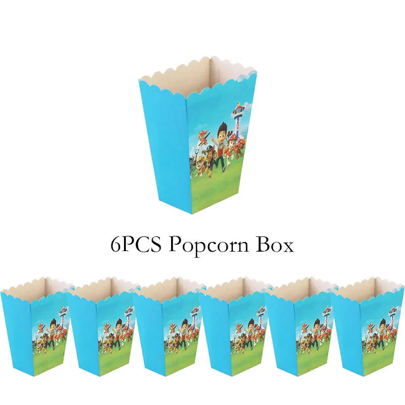 NUOVO Paw Patrol Compleanno Forniture Bomboniere Buon Compleanno Paw Patrol Kit di decorazioni per feste Piatto a palloncino Tazza Borsa regalo Adesivo per bambini