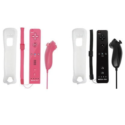 Set controller 2 in 1 per Nintendo Wii Joystick Motion Plus opzionale Gamepad remoto wireless con custodia in silicone Videogioco