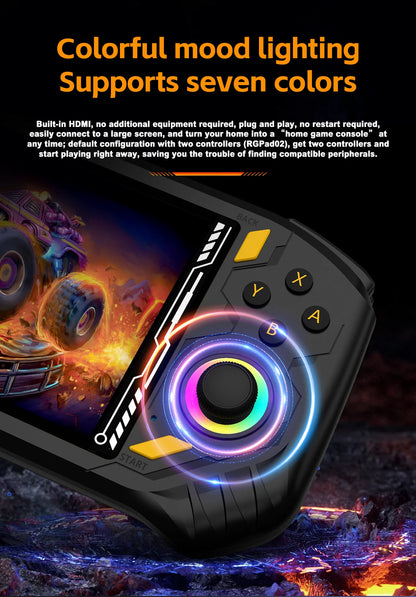 Console di gioco retrò RG56 Pro, avvio ultra rapido, carica tutti i tipi di giochi classici 3D, qualità dell'immagine HD nitida, portatile e leggera.
