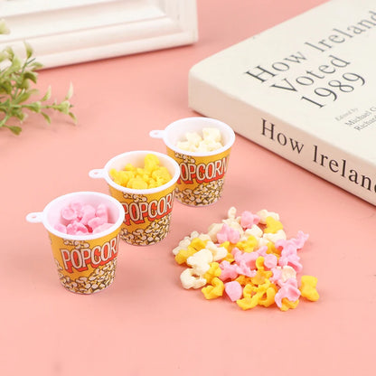 1:12 Snack per secchiello per popcorn in miniatura per casa delle bambole Fai finta di giocattoli per la decorazione alimentare