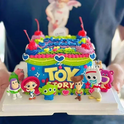 Toy Story 4 Woody Buzz Lightyear Versione Q Action Figure Mini Bambole Giocattoli per Bambini Modellini Regalo di Compleanno per Bambini