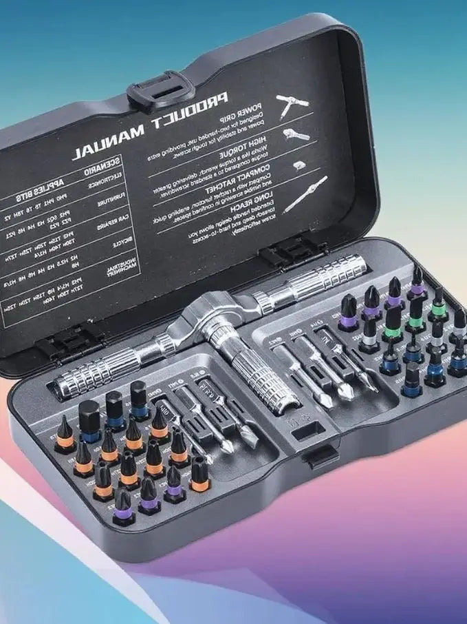 Set Utensili VMAN 66 In 1 Cacciavite Magnetico Senza Ingranaggi Con Punte In Acciaio S2 Per Riparazioni Domestiche