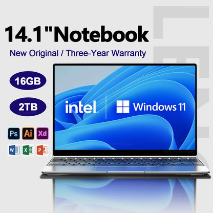 Portatile Ultra Sottile 14,1 Pollici Schermo Full Hd Con 16 Gb Ram E 2 Tb Ssd Windows 11 Per Ufficio