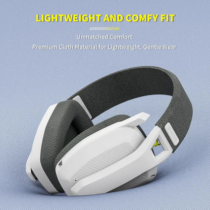 BINNUNE BW06 Cuffie da gioco wireless da 2,4 GHz con microfono per PS5 PS4 PC Mac Playstation Cuffie da gioco Bluetooth con microfono
