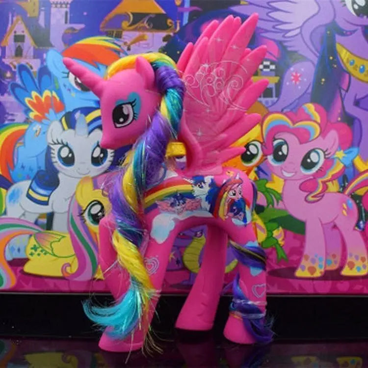 Set di giocattoli My Little Pony Fluttershy Rainbow Dash Twilight Sparkle Princess Cadence Luna Regalo a mano