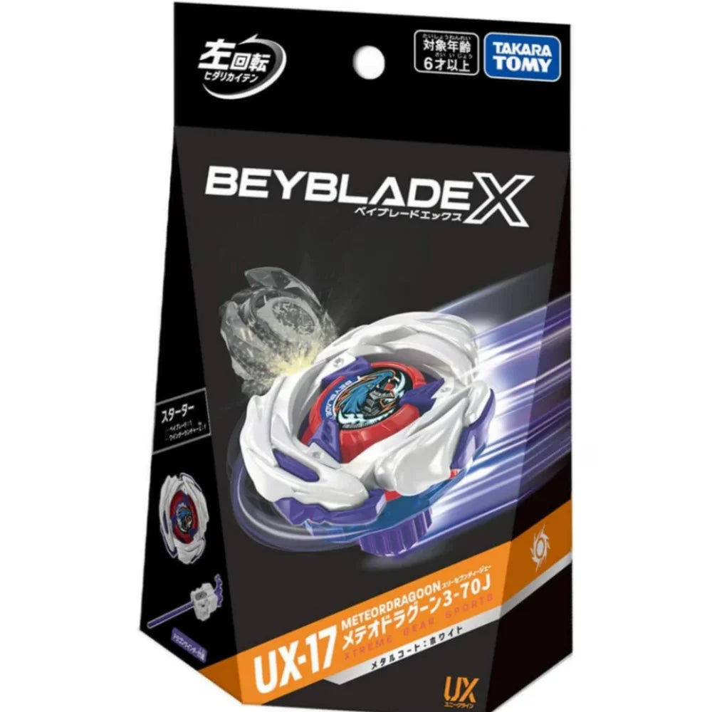 GENUINO TAKARA TOMY beyscollector UX-17 Avviamento MeteorDragoon 3-70J BX-00 / BXG-22 Dragoon Storm 4-60RA Booster