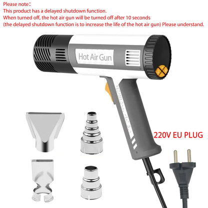 Pistola Termica 220V 2000W Variabile Avanzata Pistola ad Aria Calda Elettrica Avanzata con Temperature Regolabili