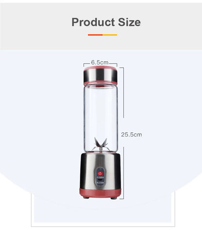 Spremiagrumi Elettrico USB Ricaricabile Multifunzionale Frullatore Estrattore di Succo