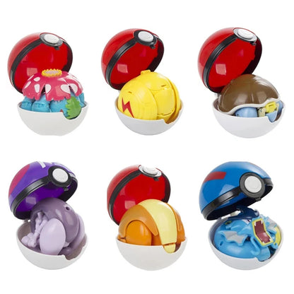 Pokemon Pokeball Figura Palla Pikachu Charizard Mewtwo Mew Eevee Gengar Lapras Blastoise Venusaur Gyarados Giocattolo Educativo Per Bambini