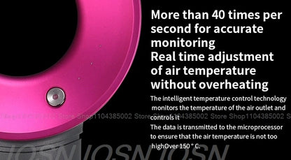 Accessorio Professionale Senza Lame per Asciugacapelli Dyson, Ioni Negativi, Asciugatura Rapida, Potente, per Casa, con Funzione Anti-Crespo, Elettrico