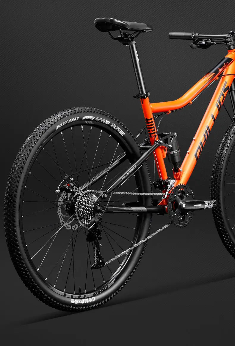 Bici MTB Doppio Ammortizzatore Adulti, Ruote 26 27.5 29, Freno a Disco, 24-30 Velocità per Tutte le Strade