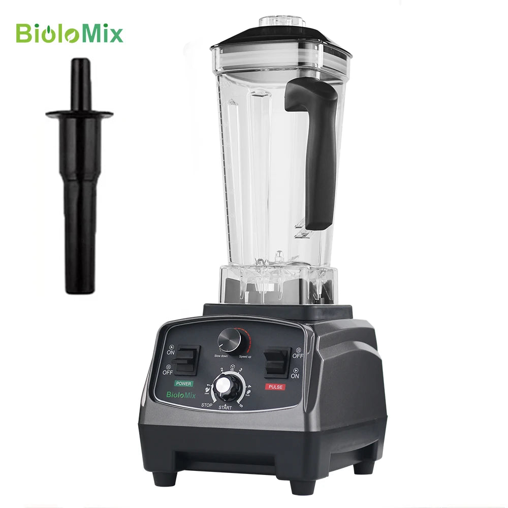 BioloMix Frullatore Potente 2200 W Con Contenitore In Tritan Da 2 L BPA Free Timer Per Frullati Di Ghiaccio